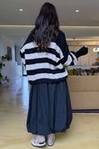 Big Softie Block Stripe Cobain Knit Black